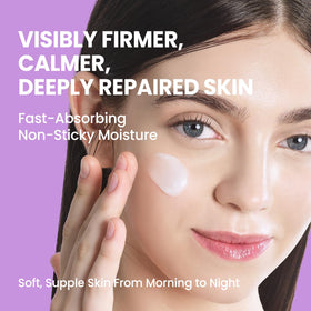 coxir cream texture close-up highlighting lightweight hydrating finish