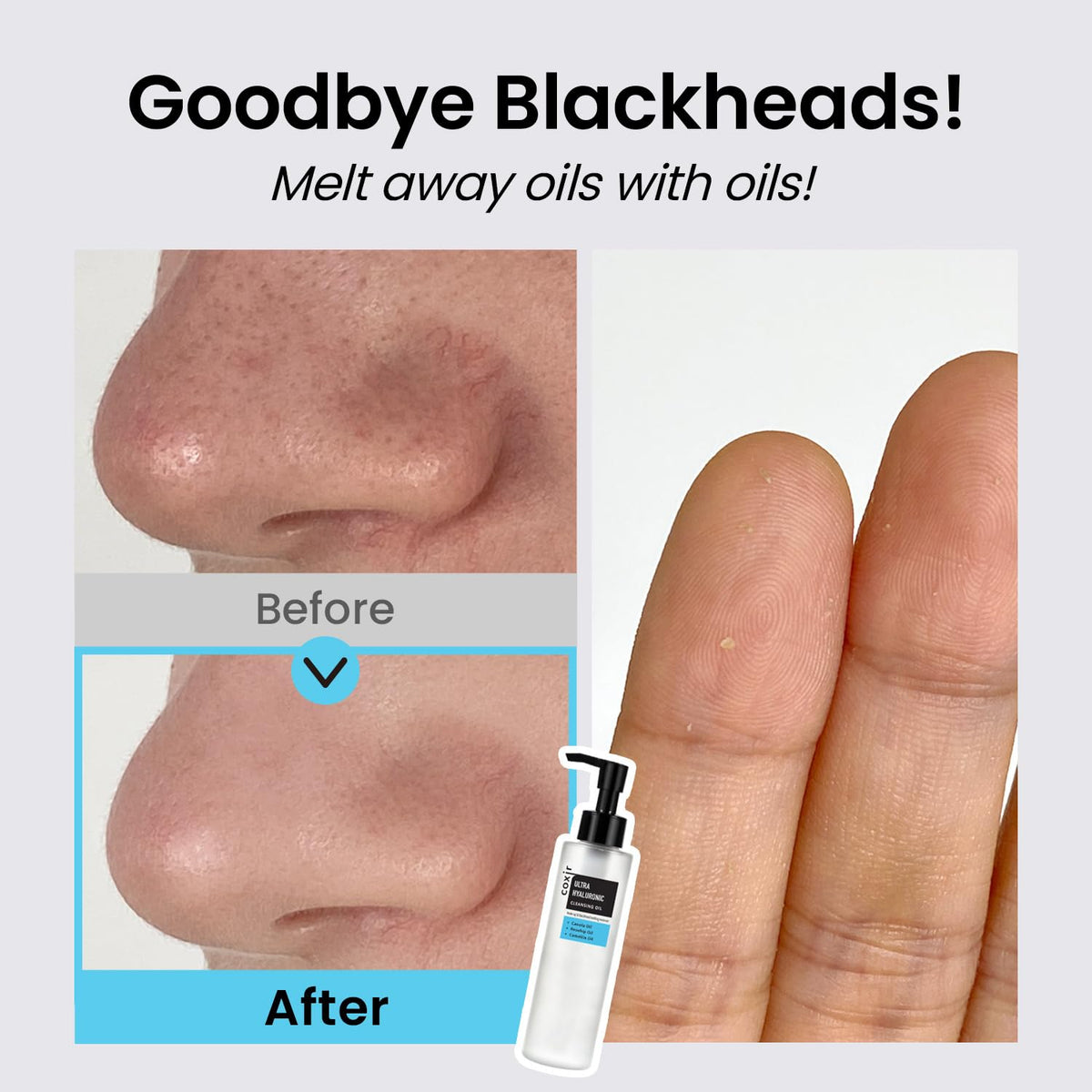 coxir removing mascara and foundation illustrating effective makeup removal