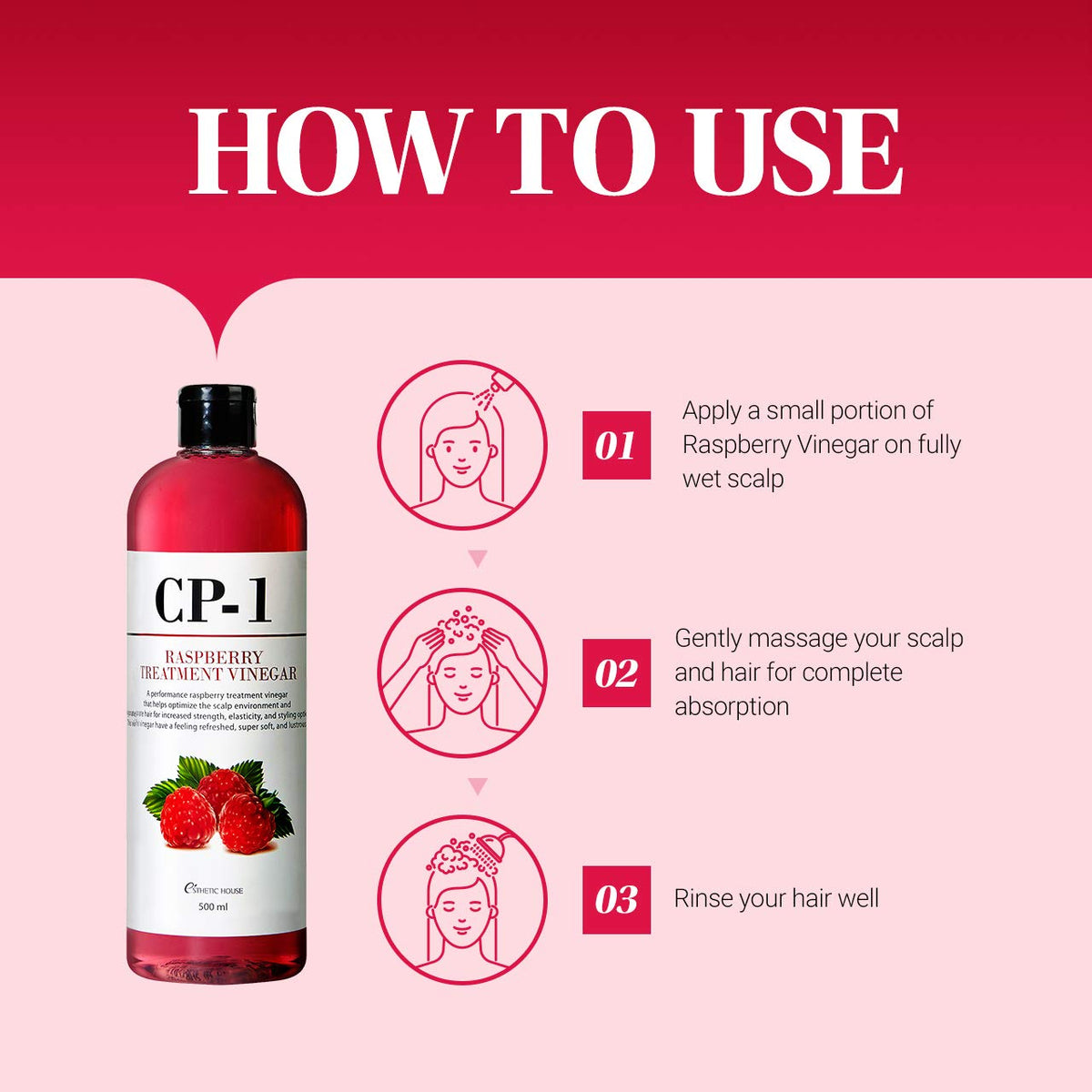 CP-1 in bathroom setting conveying daily routine and refreshing scalp benefit