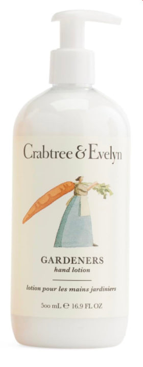 Crabtree & Evelyn front bottle showing label and size, conveys generous daily use