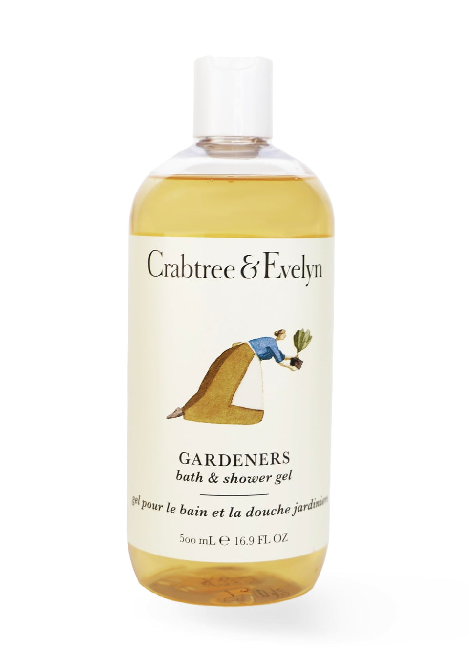 Crabtree & Evelyn front packaging showing bottle and botanical scent benefits