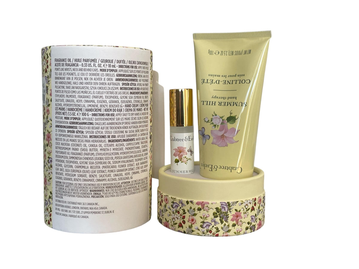 Crabtree & Evelyn hand crème texture from tube, rich moisturizing finish benefit