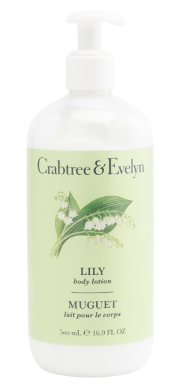 Crabtree & Evelyn front bottle shot showing label and 16.9 oz size for shelf appeal