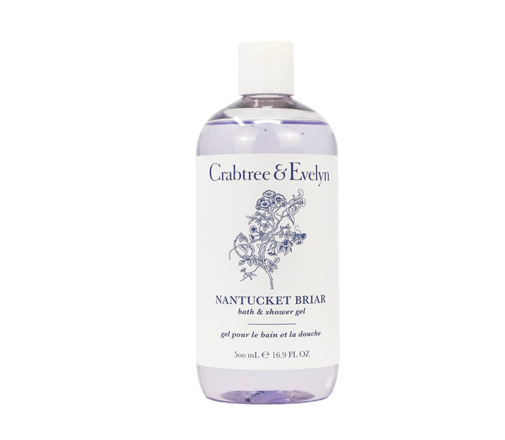Crabtree & Evelyn front bottle view showing Nantucket Briar label and fragrance