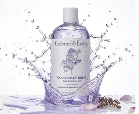 Crabtree & Evelyn gel lather close-up illustrating creamy moisturizing texture
