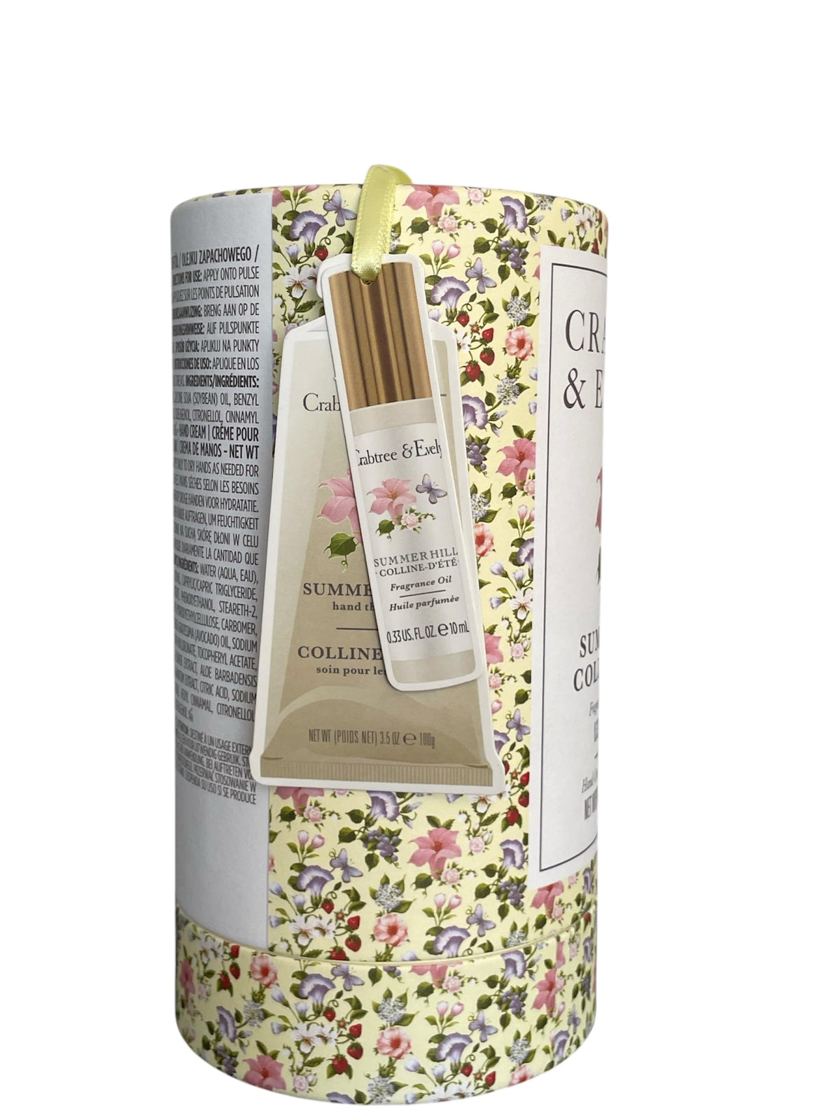 Crabtree & Evelyn rollerball close-up on pulse point, precise scent application benefit