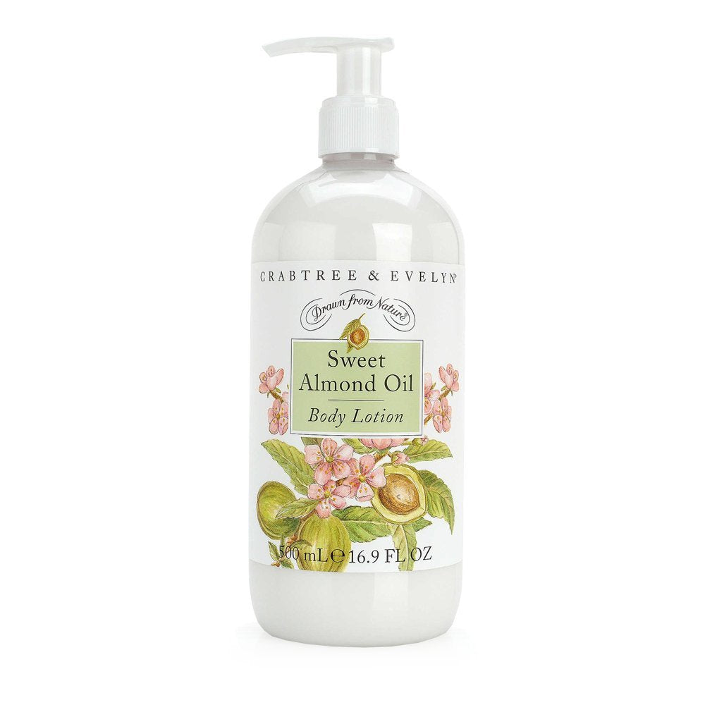 Crabtree & Evelyn front bottle showing label and nourishing benefits
