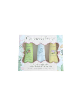 Crabtree & Evelyn trio boxed set front view showing elegant packaging and gifting appeal