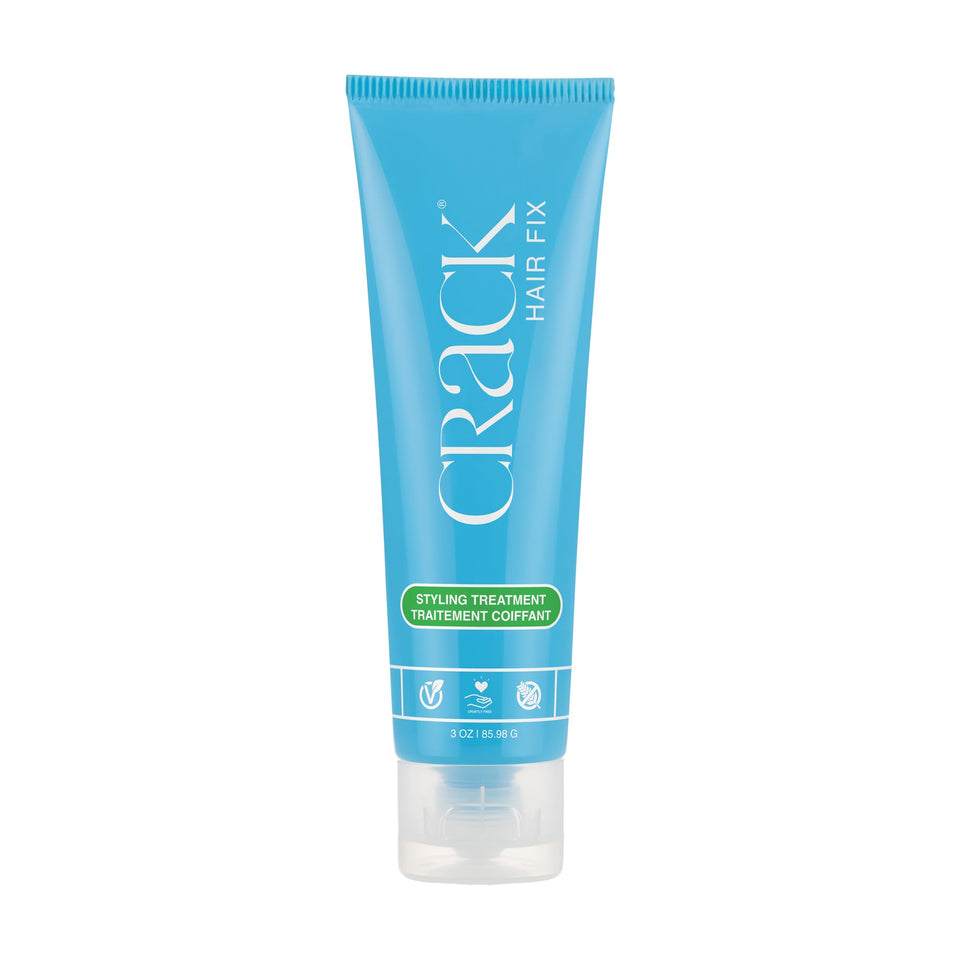Crack front packaging of 3 oz air dry cream showing size and branding for easy identification