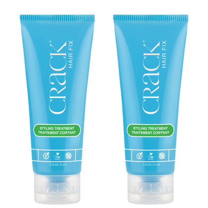 Crack front packaging showing two travel-size tubes and product benefits