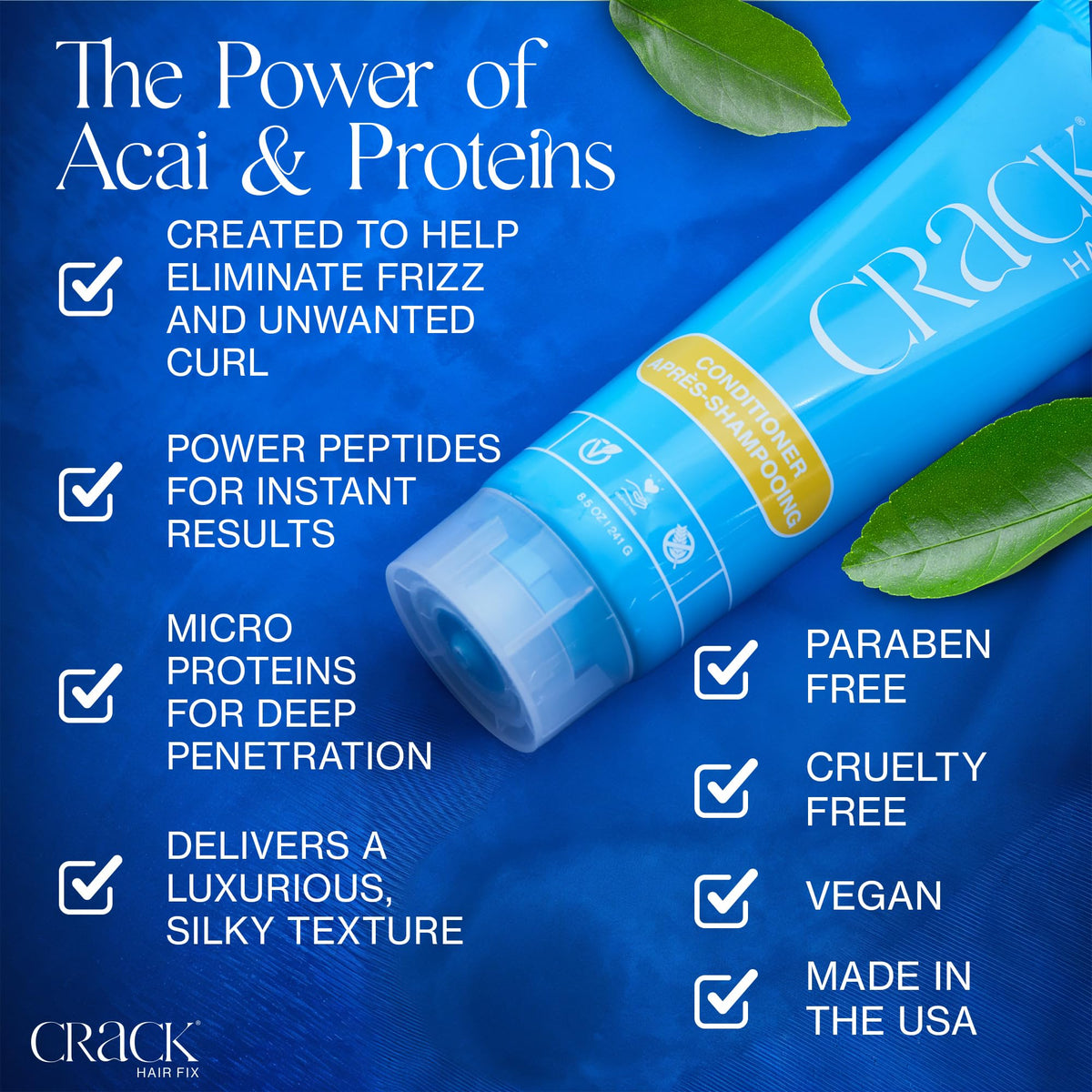 Crack bottle in hand showing compact travel-friendly size
