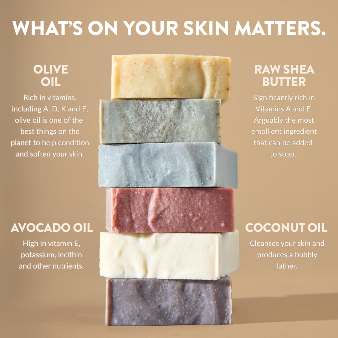Crate 61 Organics bar next to ruler showing size and travel-friendly benefit