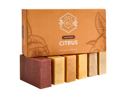Crate 61 Organics close-up of bar texture revealing creamy lather and nourishing oils