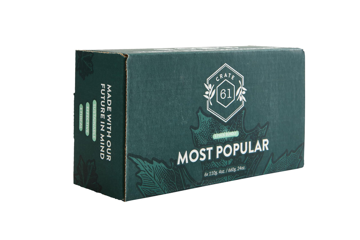Crate 61 soap lather in hand demonstrating creamy foam and moisturizing effect
