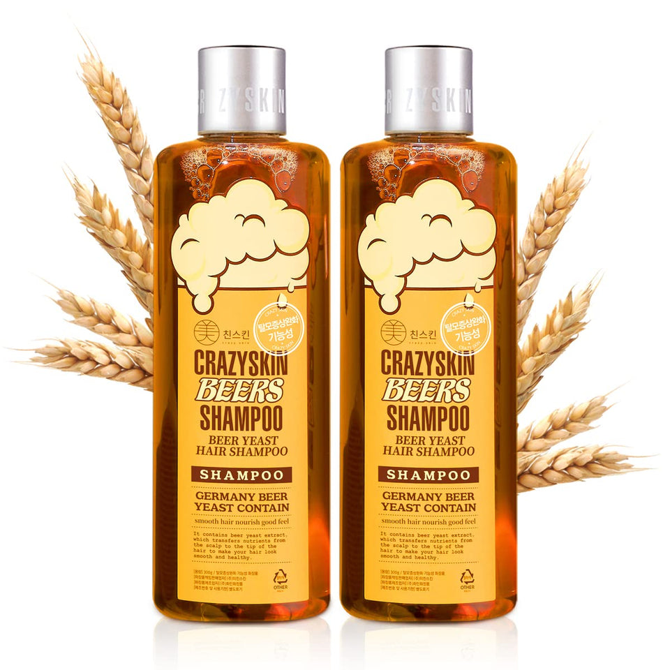 CRAZY SKIN front packaging showing two 300ml bottles and label benefits