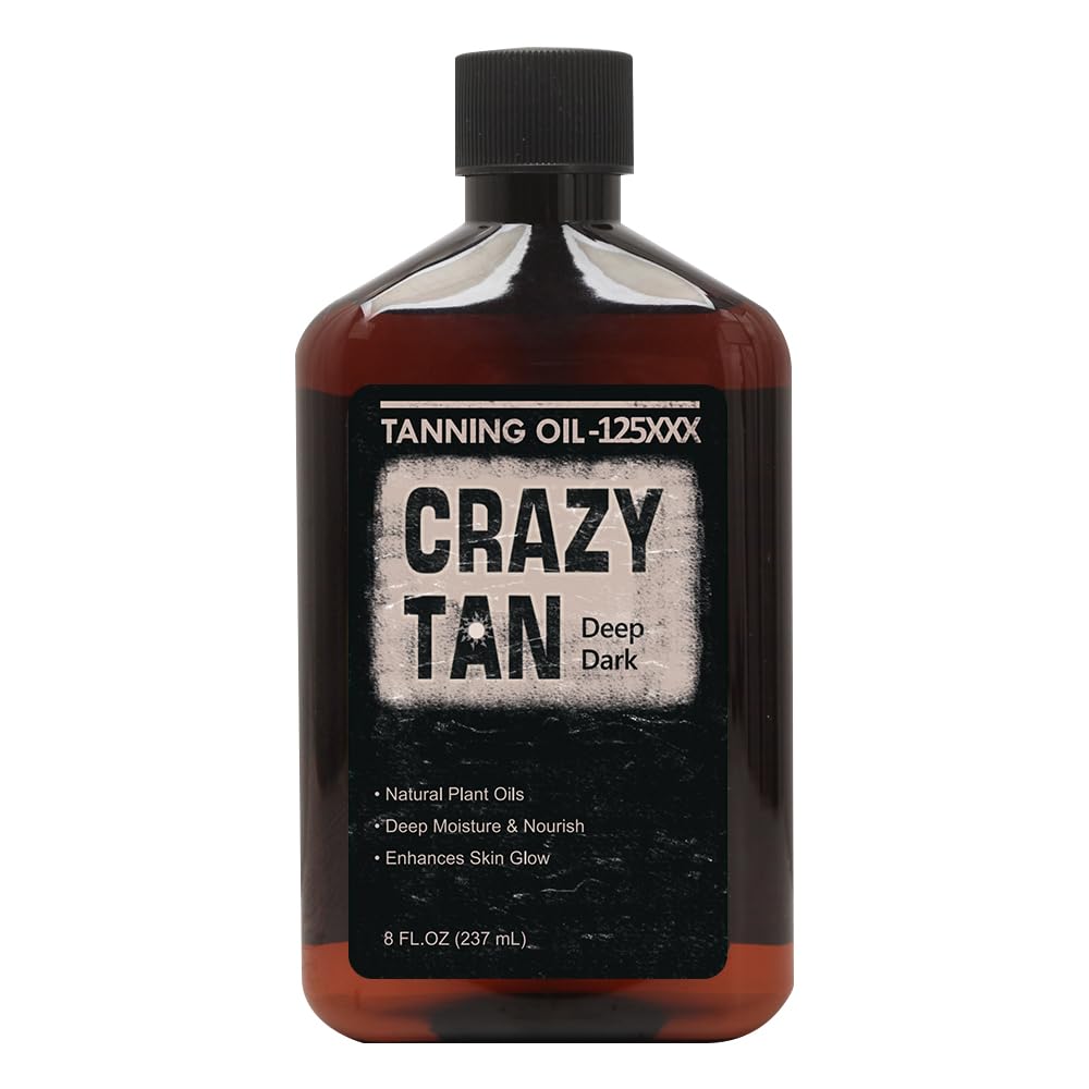 Crazytan bottle front packaging showing label and 8oz size for visual clarity