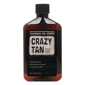 Crazytan bottle front packaging showing label and 8oz size for visual clarity