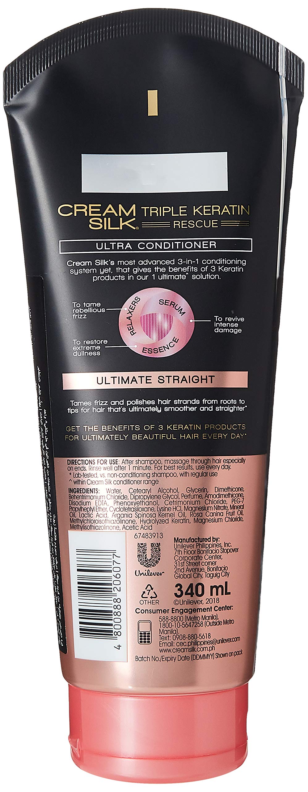 Cream Silk conditioner texture being poured highlighting smooth cream and nourishing glide benefit