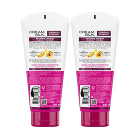 Cream Silk back label with ingredients list and usage instructions benefit