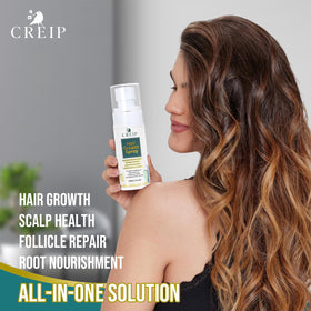 Creip bottle on bathroom shelf suggesting daily routine convenience