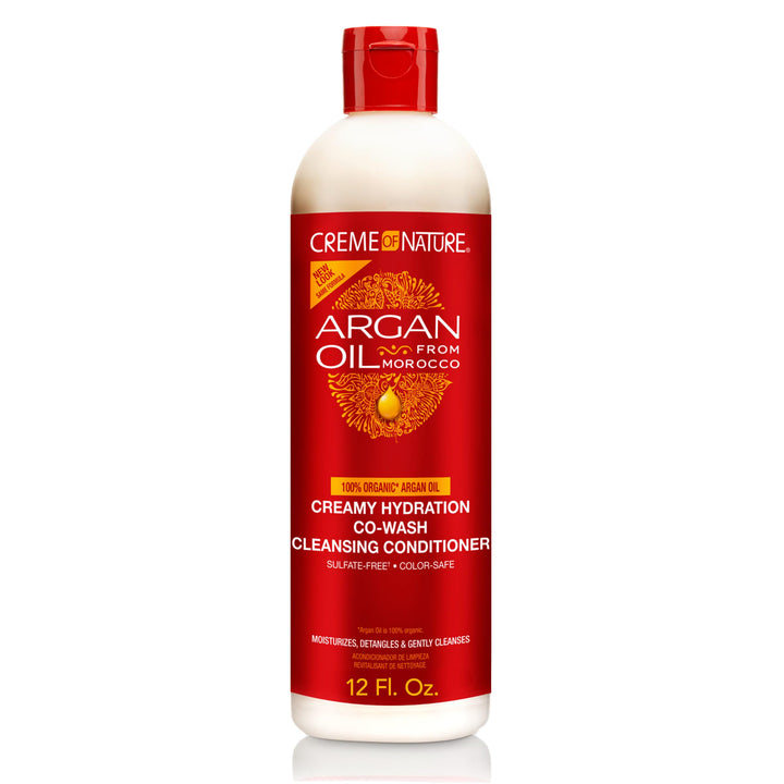 Creme of Nature front bottle showing label and size for clear identification and benefit
