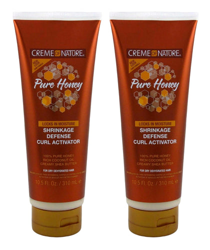 Creme Of Nature front packaging two-pack showing tube labels and size benefit