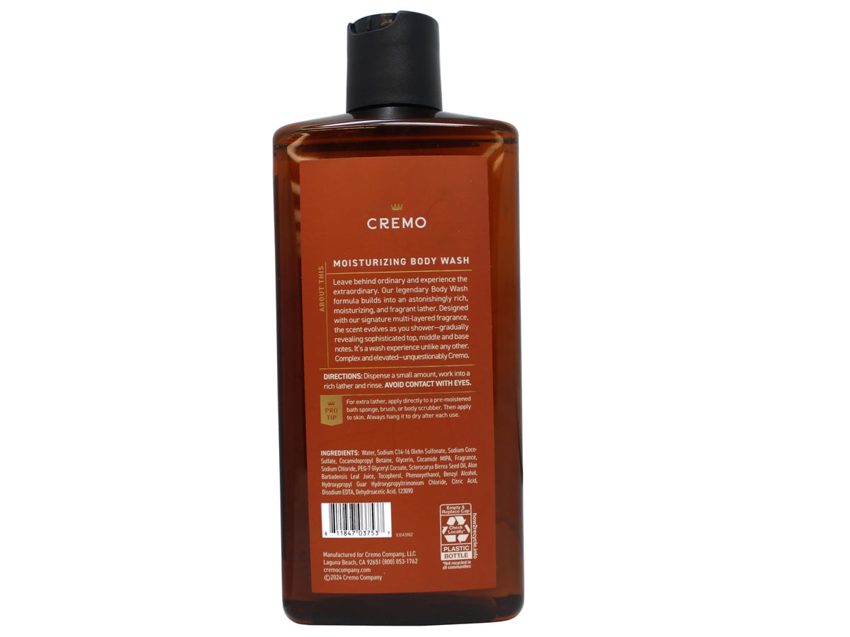 Cremo bottles arranged on shower shelf suggesting daily convenience