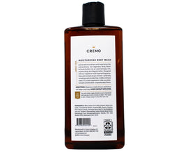 Cremo lathered in hand demonstrating thick foam and easy rinse benefit