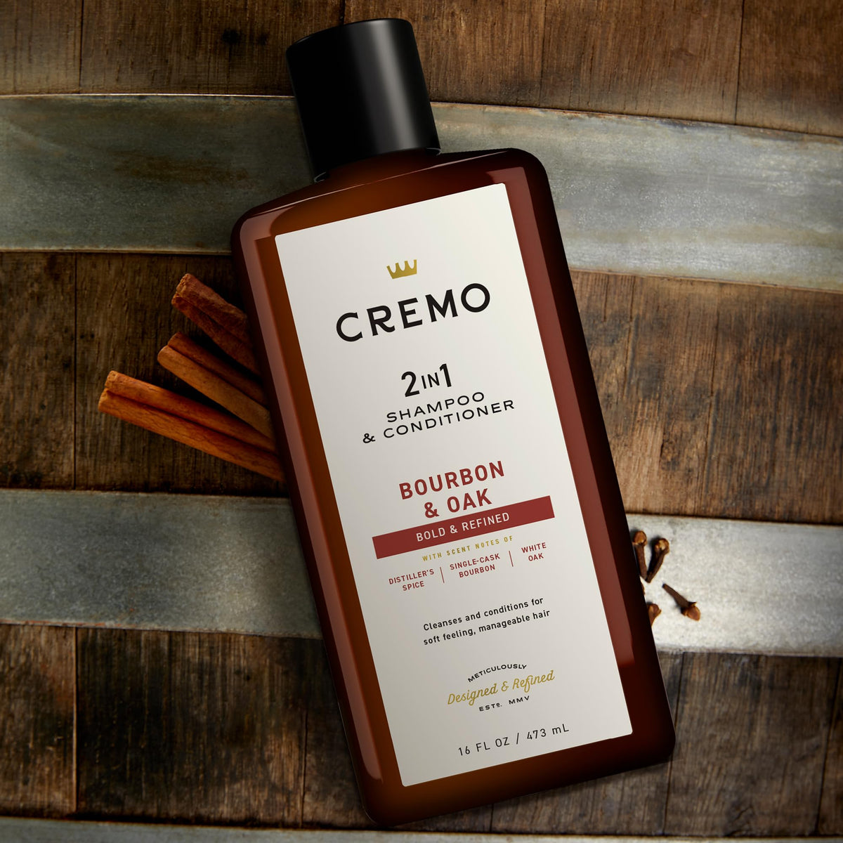 Cremo shampoo lather close-up showing rich cleansing foam