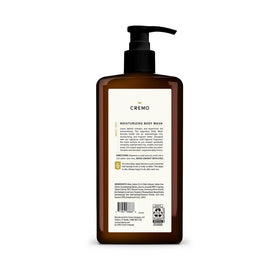 Cremo bottle in bathroom setting, suggests elevated daily grooming