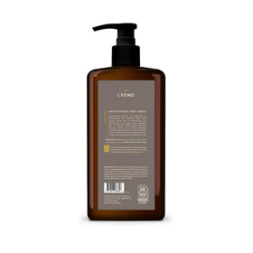Cremo bottle in shower setting suggesting refined scent and daily grooming