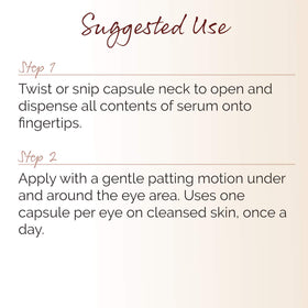 Applying Crepe Erase serum under eye to reduce crepey appearance