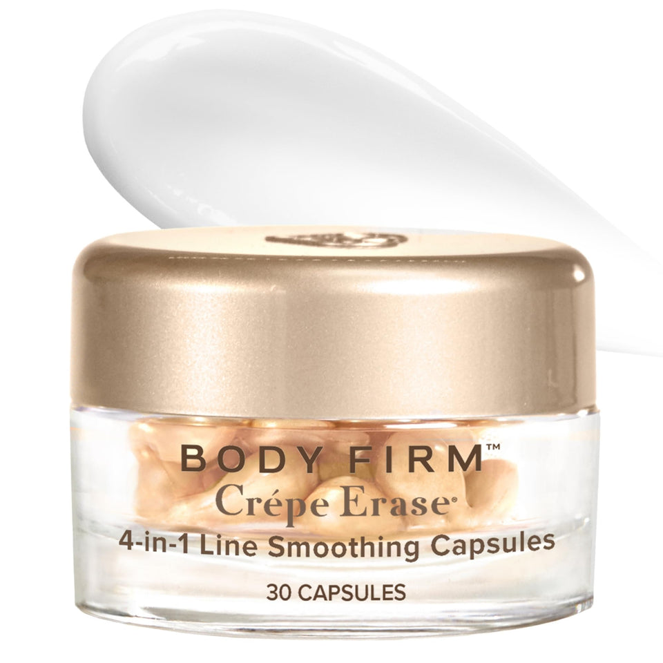 Crepe Erase front packaging showing 30 capsules and product benefit