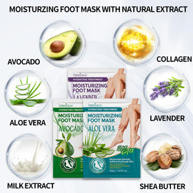 CRISTALBOX close-up of wearable sock mask texture highlighting comfortable fit benefit