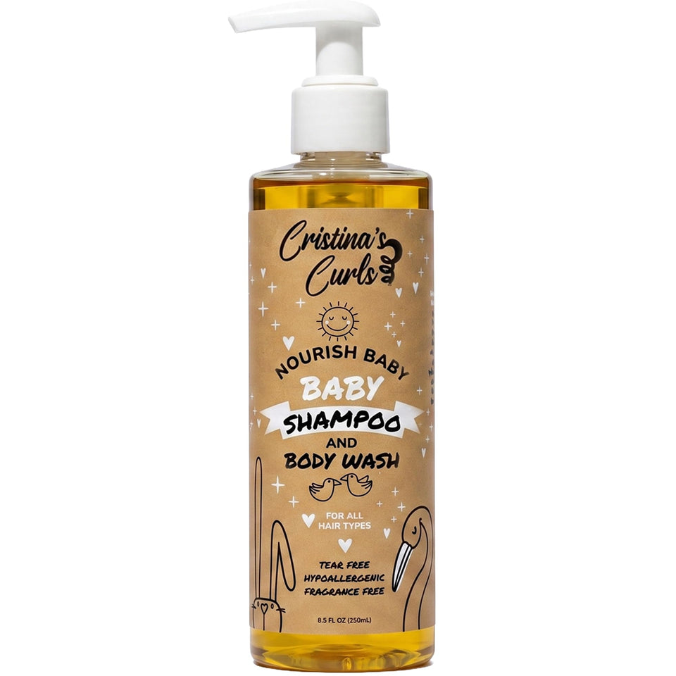 Cristina's Curls front packaging showing gentle low-foam formula