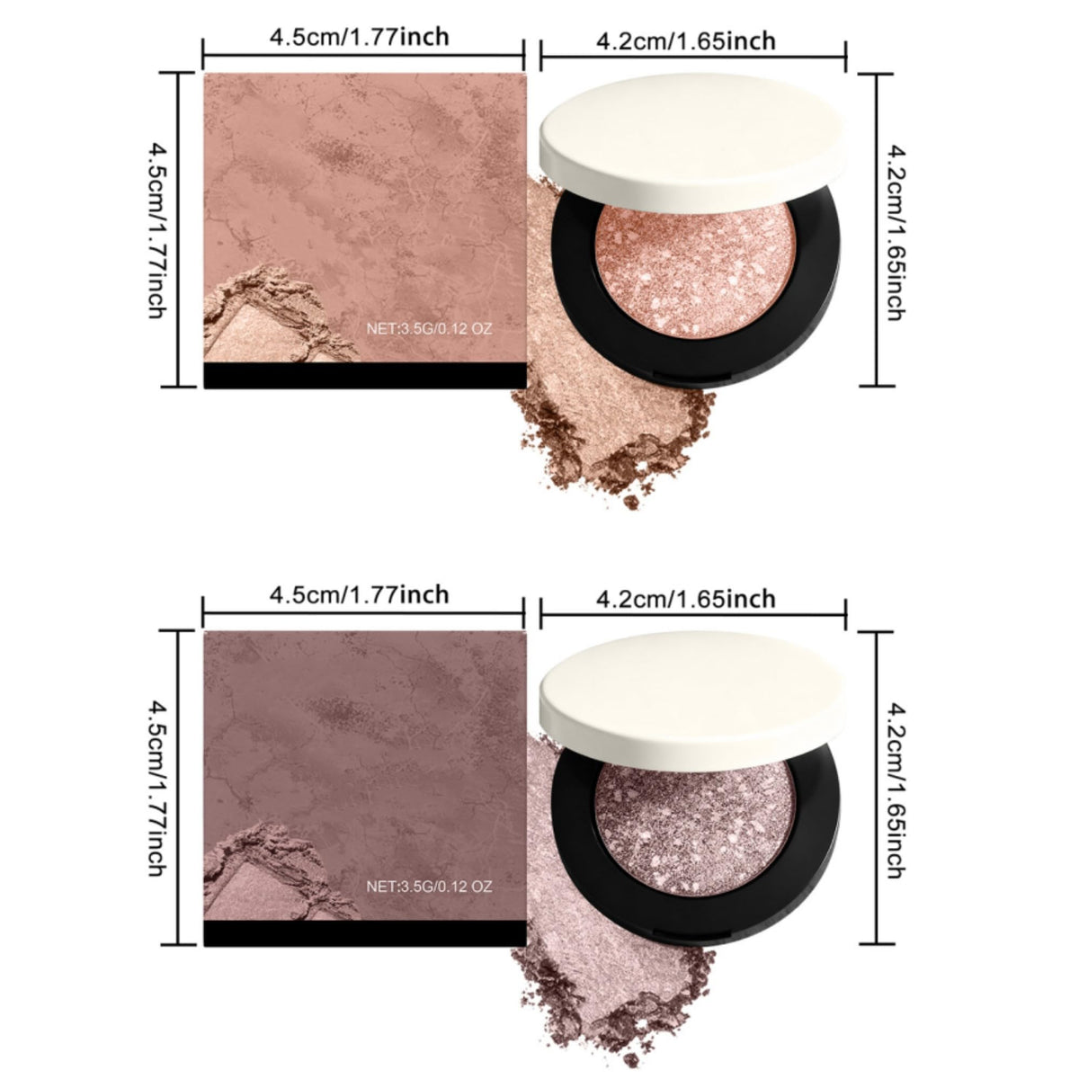 CRIVERY lifestyle evening makeup look showcasing long-lasting metallic impact