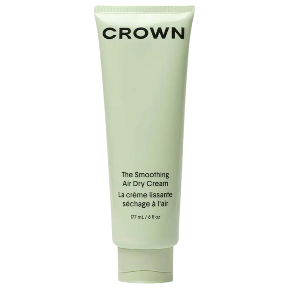 CROWN AFFAIR jar front view showing label and benefit of frizz reduction