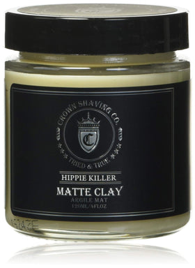Crown Shaving Hippie Killer front jar showing label and grapefruit scent benefit