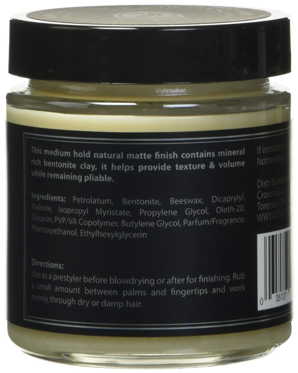 Crown Shaving Hippie Killer applied in hand demonstrating easy styling benefit