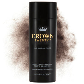 CROWN TWENTY1 front packaging dark brown showing compact 28g jar and shade label for easy transport