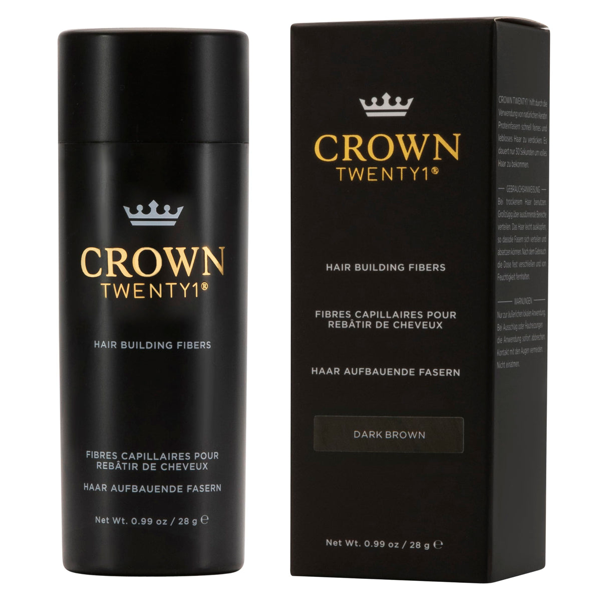 CROWN TWENTY1 open jar texture close-up highlighting keratin fiber look for natural blending