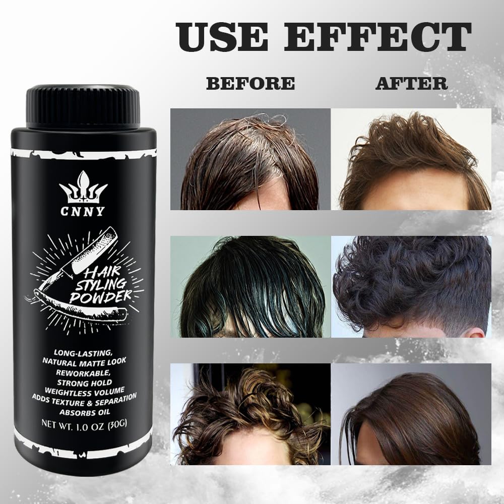 Crownnaturally fingers distributing powder for textured, matte hold