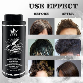 Crownnaturally fingers distributing powder for textured, matte hold