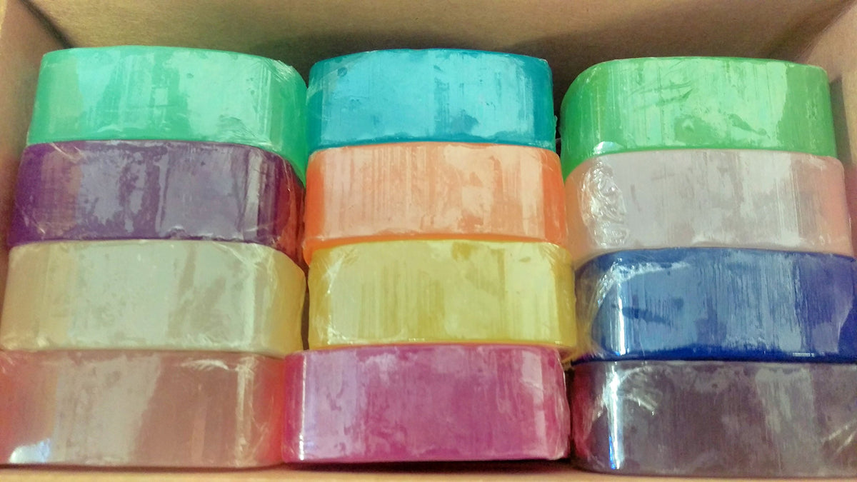 Close-up of Crystal glycerine soap texture highlighting smooth glycerine clarity