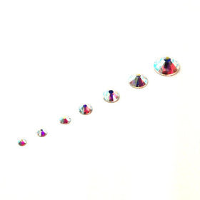 Crystal-Wholesale Swarovski close-up facets highlighting AB sparkle benefit: enhanced brilliance