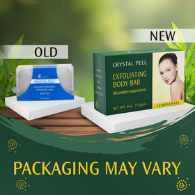 Crystalon Crystal Peel bar on bathroom counter for spa-like self-care