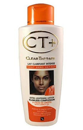 CT+ Clear Therapy front packaging showing 500 ml bottle and label benefits