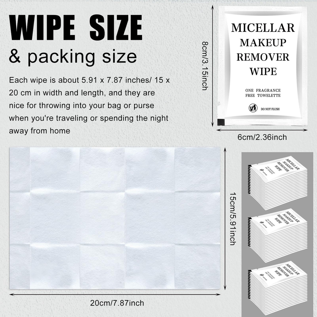 Ctosree individual wipe unwrapped and ready to use for hygienic cleansing