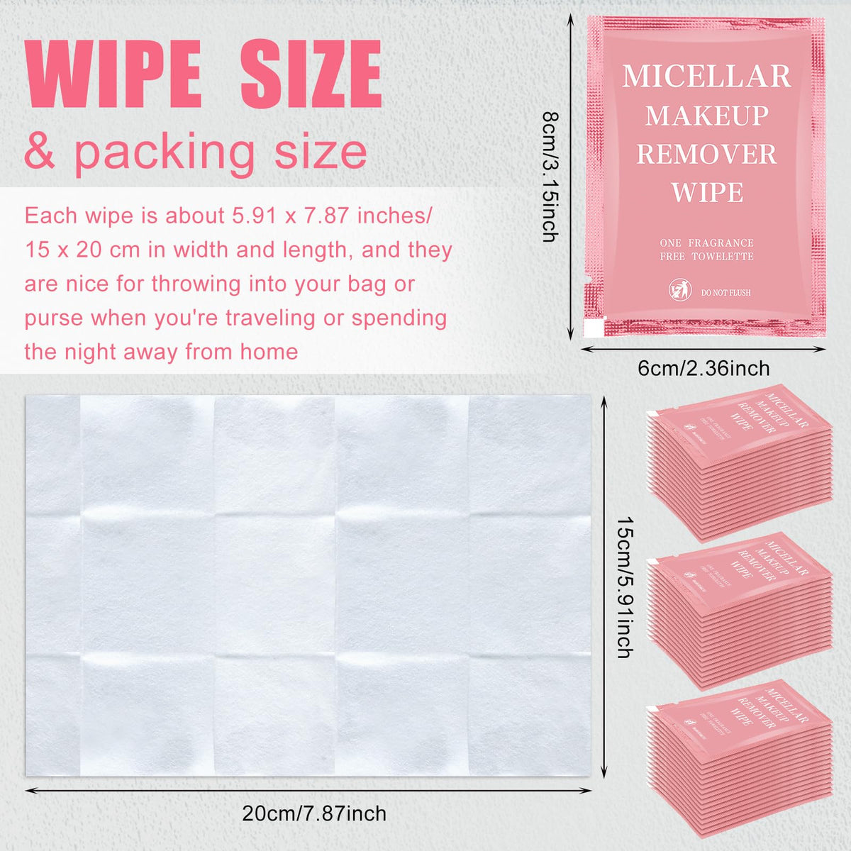 Ctosree single wipe opened from its seal for quick one-use convenience