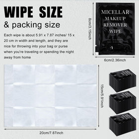 Ctosree single wipe unwrapped ready for use with quick makeup removal benefit